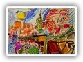 PINTURA_ESPANOLA._ARTE_CONTEMPORANEO.-merello.-colors of new york (54x73 cm) mix media on table 